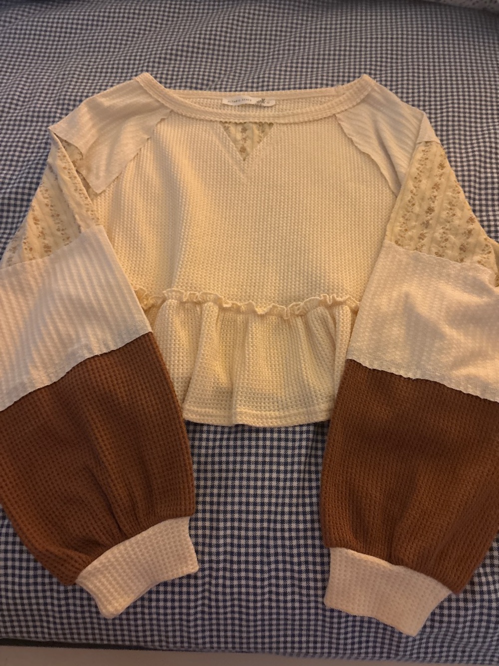 Altar’d State Peplum Sweater Top